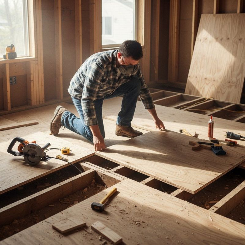 Plywood Flooring Installation in Wilmington, NC