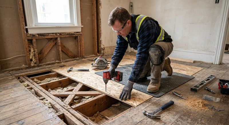 Floor Joist Repair in Wilmington, NC