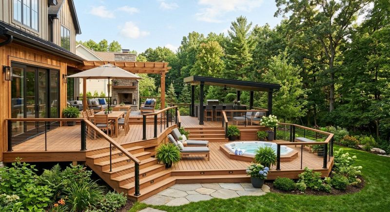 Hot Tub Deck Construction in Fairfield County, CT