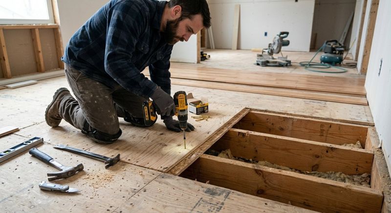 Squeaking Floor Repair in Wilmington, NC