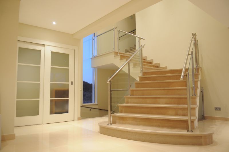 Modern Metal and Glass Stairs