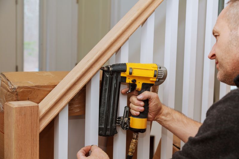 Wooden Banister Installation in Olathe, KS
