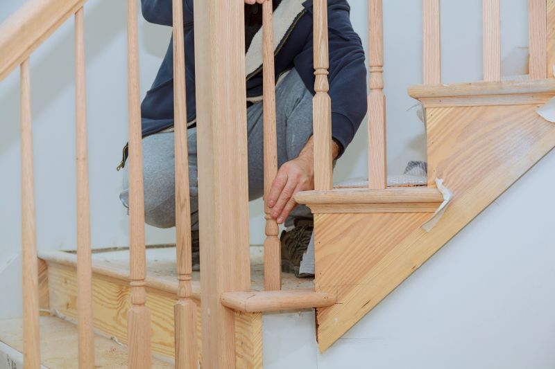Wooden Banister Installation in Alpharetta, GA